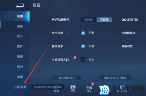 王者荣耀贵族显示开关在哪里