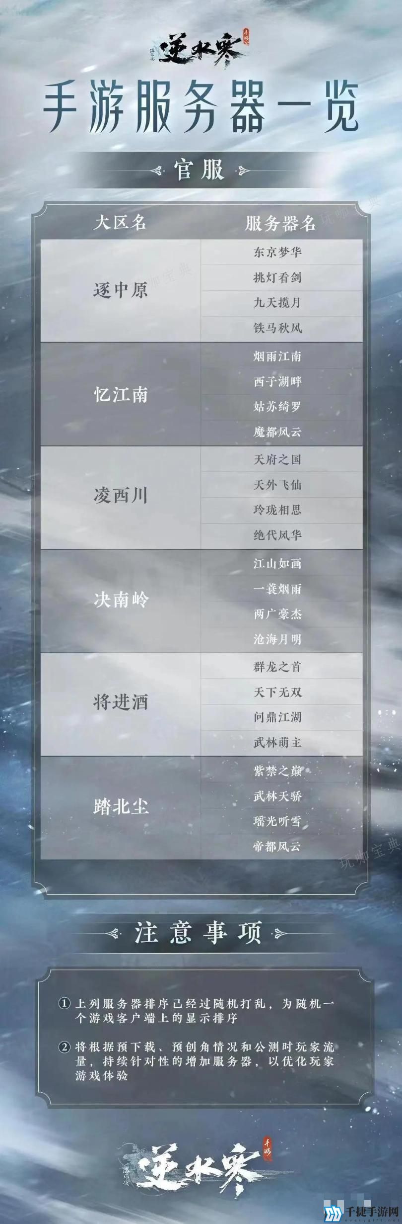 逆水寒手游怎么选择服务器